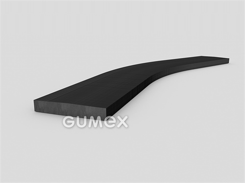 Gumový profil obdĺžnikový, 4x36mm, 60°ShA, NBR, -30°C/+70°C, čierny